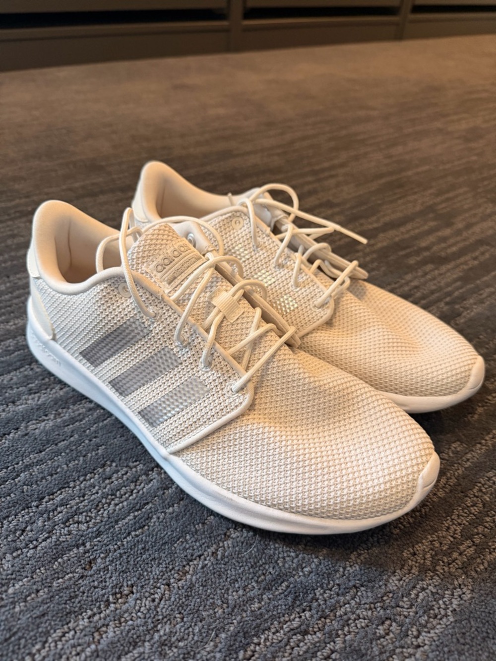 Adidas Women’s Cloudfoam Pure Lightweight Sneakers - Cream White